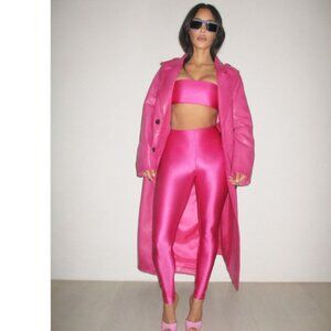 SKIMS Hot Pink Shine Jersey Spandex Legging S NWT